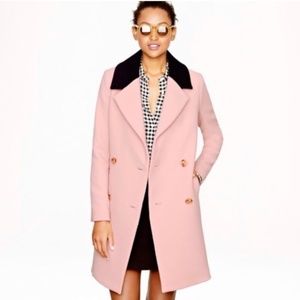 J. Crew Pink Double-Breasted Coat